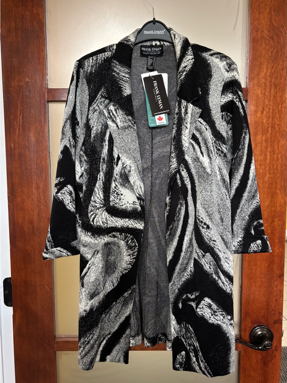 Frank Lyman Design Swirl Open-Front Jacket